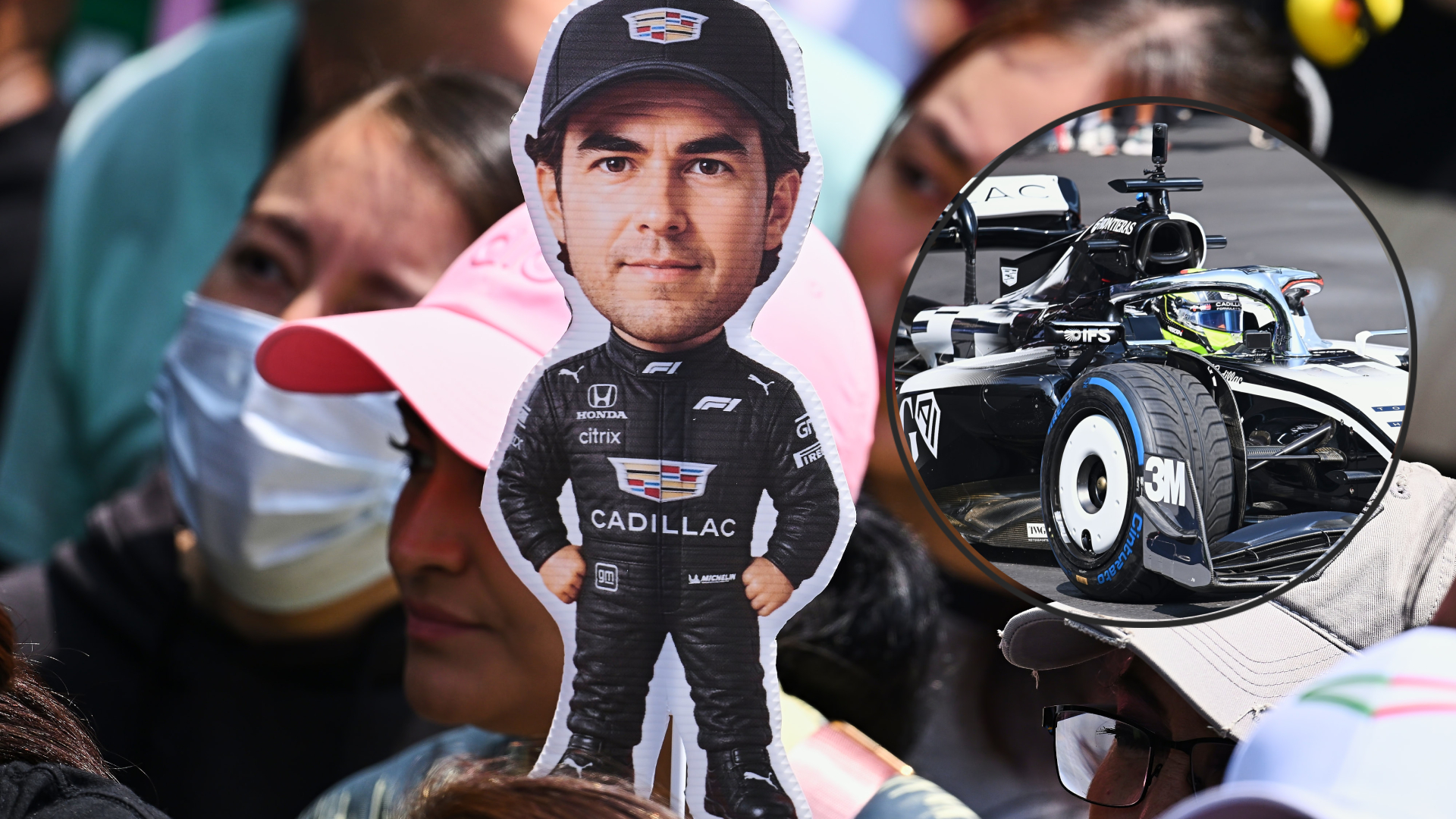 Checo Pérez deleitó a poco más de 100 mil espectadores en el Ángel de la Indepencia. MARCAMX